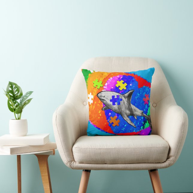 Coussin Requin Autiste (Chaise)