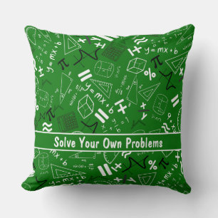 Coussin résoudre vos propres problèmes mathématiques drôle