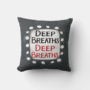 Coussin Respirations profondes Lancer l'oreiller