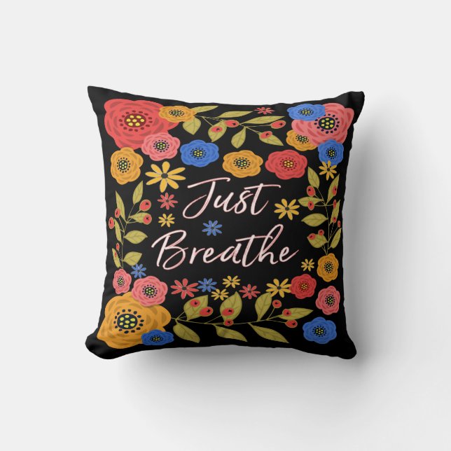 Coussin Respirer simplement #2 (Recto)