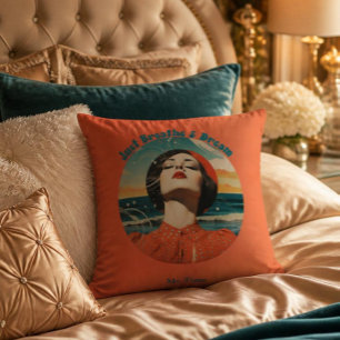 Coussin Respirez et rêvez simplement Rétro Moi Temps