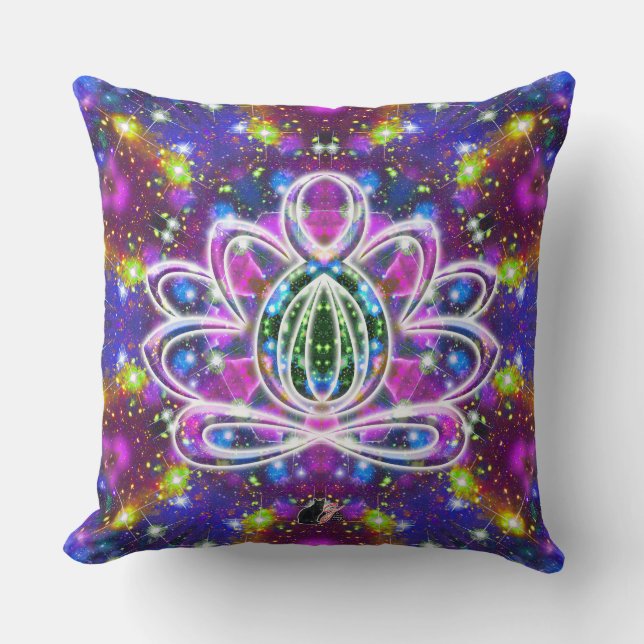 Coussin Resplendant Zen Lotus (Recto)