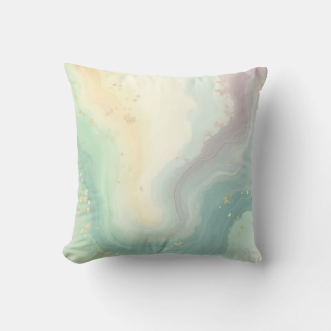 Coussin Ressort abstrait coloré (Recto)