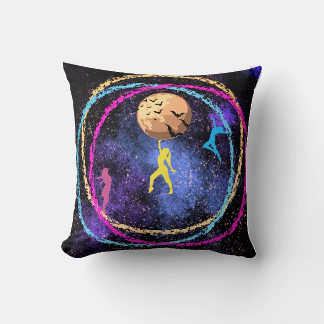 Coussin Restez sauvage (Recto)