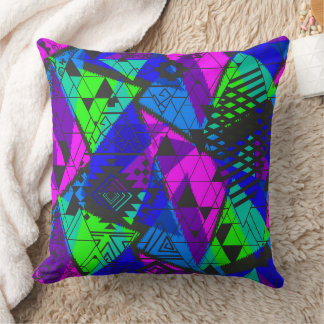 Coussin Résumé néon .