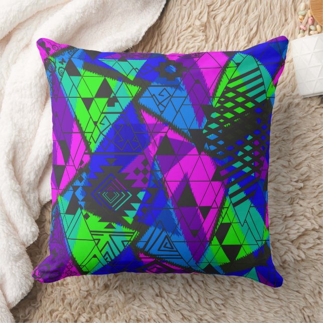 Coussin Résumé néon . (Couverture)