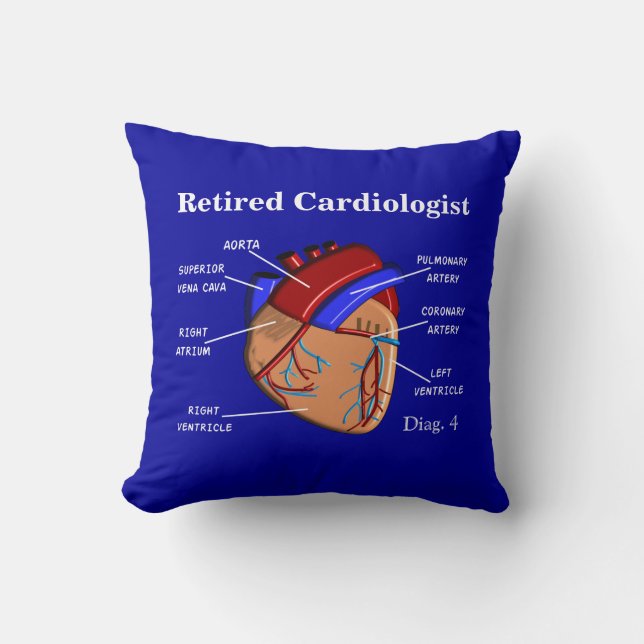 Coussin retiré "diagramme de cardiologue d'un (Recto)