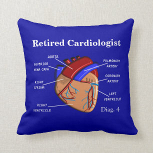 Coussin retiré "diagramme de cardiologue d'un