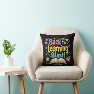Coussin Retour à l'école apprentissage explosif Enfants En