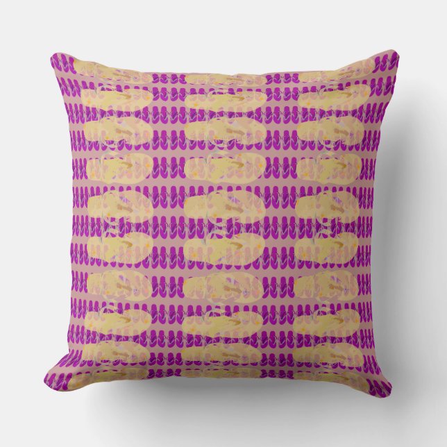 Coussin Retourner (jaune/rose vif) (Recto)