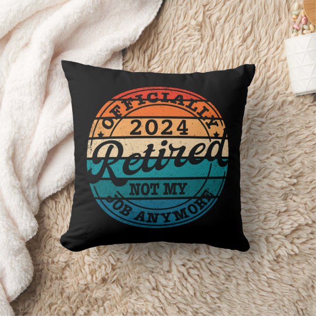Coussin Retraite personnalisée officiellement à la retrait (Couverture)