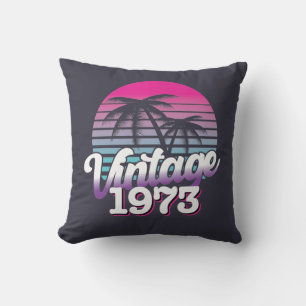 Coussin Retro 1973 Edition limitée Idée cadeau d'anniver