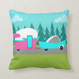 Coussin Rétro carreau de campeur/remorque et de voiture