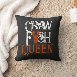 Coussin Rétro Crawfish Queen Seafood