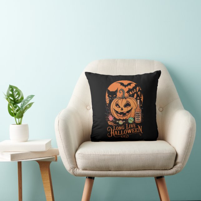 Coussin Retro Halloween Long Live Automne Éffrayante saiso (Chaise)