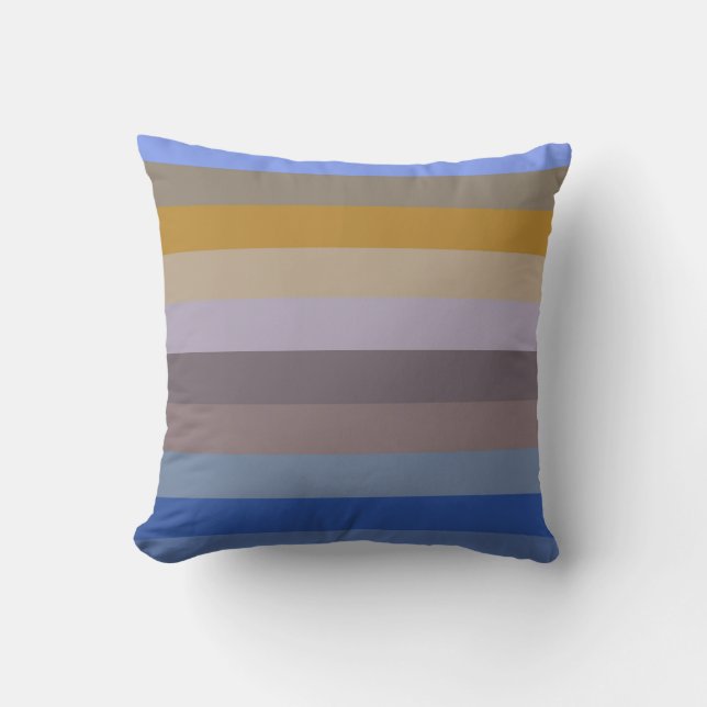 Coussin Retro Harvest Stripe Pattern (Recto)