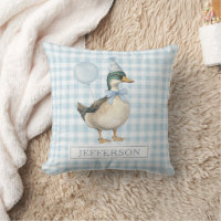 Retro Mallard Canard Bébé Bleu Balloon Garçon Nurs