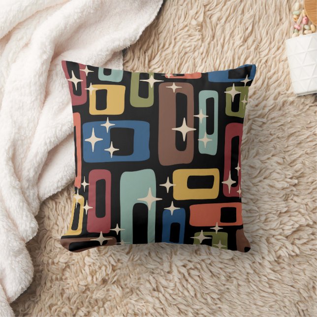 Coussin Retro Mid Century Modern Abstract (Couverture)