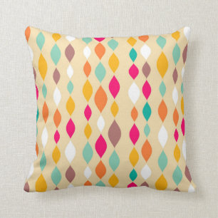 Coussin Rétro motif d'abrégé sur style