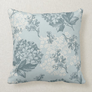 Coussin Rétro motif floral avec des fleurs de viburnum