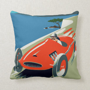 Coussin Rétro style Grand prix automatique Rivièra