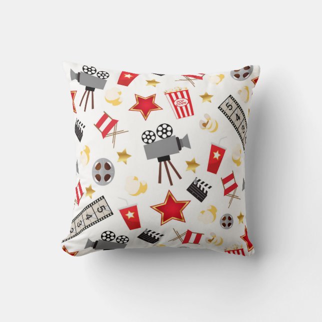 Coussin Rétro théâtre de films temporaire/théâtre (Recto)