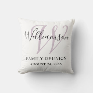 Coussin Réunion de famille Monogramme Simple