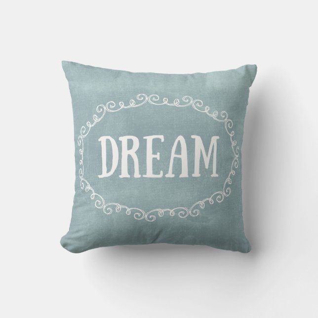 Coussin Rêve bleu lunaire (Recto)