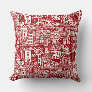 Coussin Rêve urbain - Ruby Red