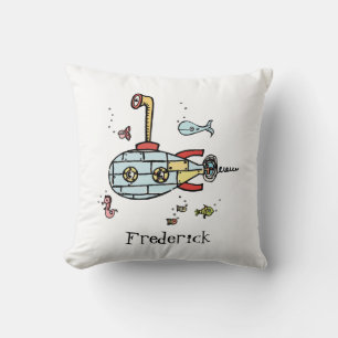 Coussin Revers sous-marin personnalisé avec points