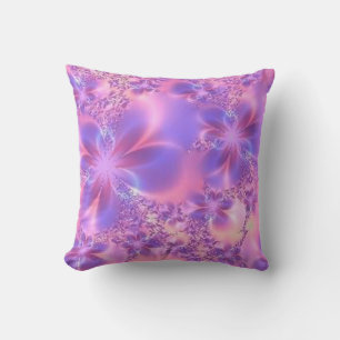 Coussin réversible à fleur fractale
