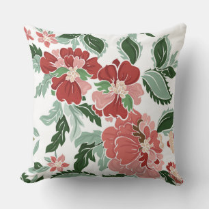 Coussin réversible à flou/bande