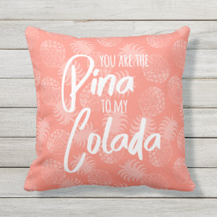 Coussin Réversible de corail d'ananas hawaïen de Pina