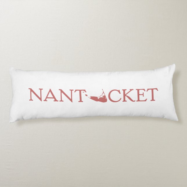 Coussin réversible de corps de logo rouge (Dos)