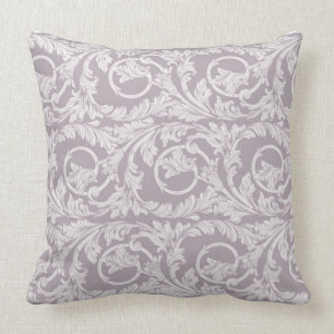 Coussin réversible de la conception de lavande/flo
