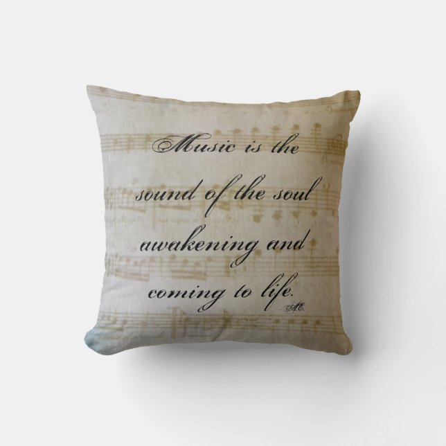 Coussin réversible de musique (Recto)