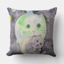 Coussin réversible du soleil et de la lune