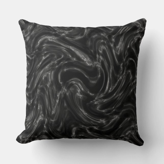 Coussin réversible en marbre noir (Recto)