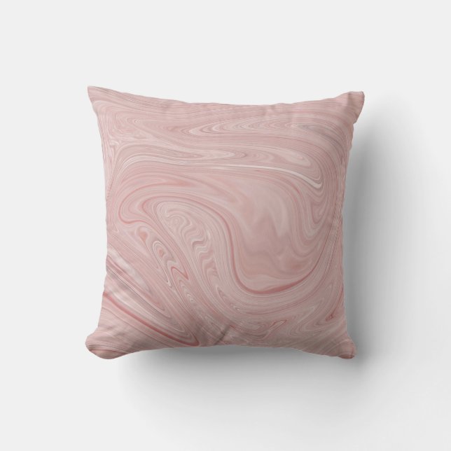 Coussin réversible en marbre rose (Recto)