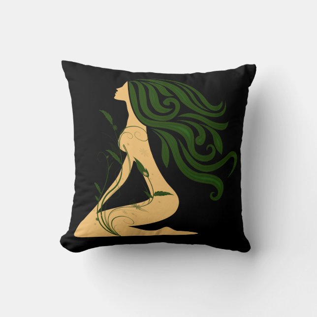 Coussin réversible Flower Girl (Recto)