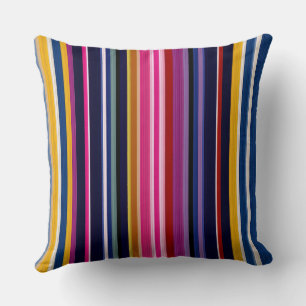 Coussin Réversible néon 90s géométrique 3D & Terre cuite m