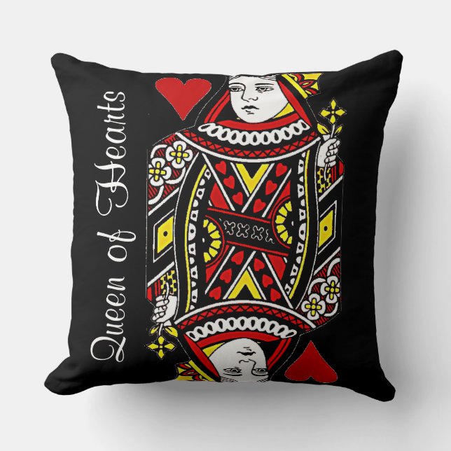 Coussin Reversible Queen of Hearts Design Jeu d'oreiller (Recto)