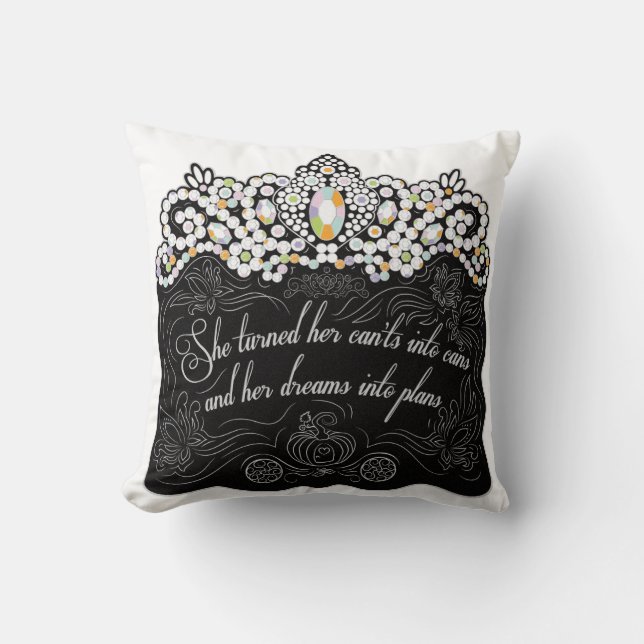 Coussin Rêves dans le carreau de plans (Recto)