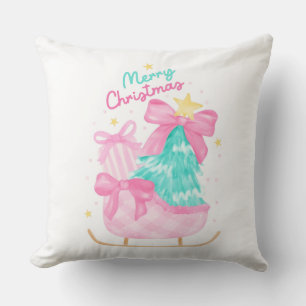 Coussin rêves pastel bleu, rose et jaune cadeau discret