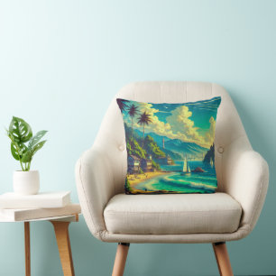 Coussin Rêves tropicaux de Ryukyu