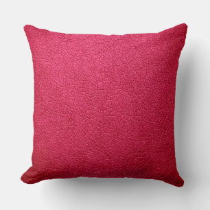 Coussin Revêtement en cuir rouge élégant