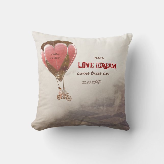 Coussin rêveur de cadeau d'amour (Recto)
