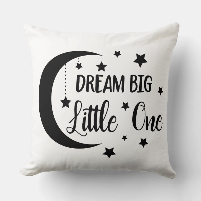 Coussin Rêvez de gros petits cadeaux pour un bébé (Recto)