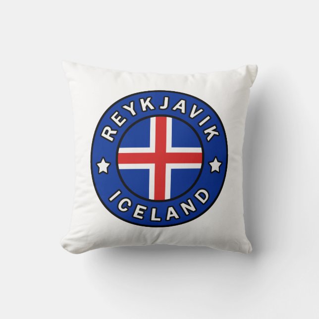 Coussin Reykjavik Islande (Recto)