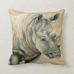 Coussin Rhinocéros blanc